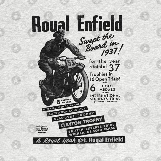 Gorgeous 1937 Royal Enfield Motorcycles by MotorManiac